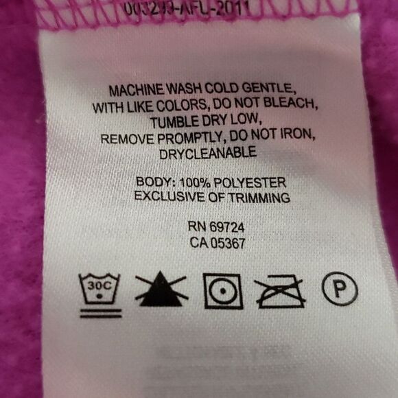 Very Nice Columbia Magenta Fleece Full-Zip Jacket Sz M - Picture 6 of 6